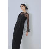 ブラック | niana ニアナ シャギーオールインワンドレス | Fashion Letter