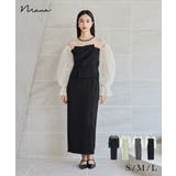 niana ニアナ フラワーパターンドレープビスチェドレス | Fashion Letter | 詳細画像1 