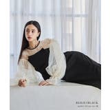 niana ニアナ フラワーパターンドレープビスチェドレス | Fashion Letter | 詳細画像2 