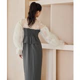 niana ニアナ フラワーパターンドレープビスチェドレス | Fashion Letter | 詳細画像9 