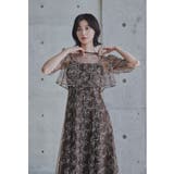 ブラウン | niana ニアナ エンブロイダリーボレロセットドレス | Fashion Letter