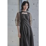 ブラウン | niana ニアナ フラワーレースカットアウトドレス | Fashion Letter