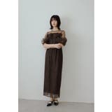 ブラウン | niana ニアナ トルネードペンシルドレス | Fashion Letter