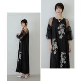 niana ニアナ フラワー刺繍Aラインドレス | Fashion Letter | 詳細画像4