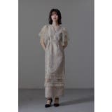 ピンクベージュ | niana ニアナ シアーアリュールドレス | Fashion Letter