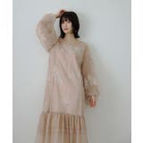 niana ニアナ フラワー刺繍ティアードフリルドレス | Fashion Letter | 詳細画像15