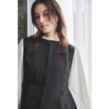 ブラック | niana ニアナ フレアベストセットアップパンツスーツ | Fashion Letter