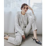 niana ニアナ サイドベルトジレセットアップパンツスーツ | Fashion Letter | 詳細画像5 