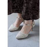 ベージュ | niana ニアナ ラメレースパンプス | Fashion Letter