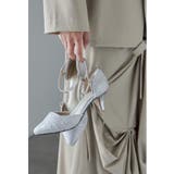 シルバー | niana ニアナ ラメレースパンプス | Fashion Letter