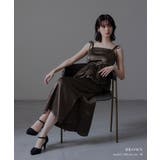 niana ニアナ ワッシャーサテンペプラムキャミドレス | Fashion Letter | 詳細画像2 