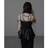 niana ニアナ ワッシャーサテンペプラムキャミドレス | Fashion Letter | 詳細画像12 
