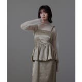 niana ニアナ ワッシャーサテンペプラムキャミドレス | Fashion Letter | 詳細画像14 