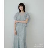 niana ニアナ チュールフリルペプラムブラウスセットドレス | Fashion Letter | 詳細画像12 