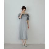 niana ニアナ チュールフリルサテンフレアドレス | Fashion Letter | 詳細画像14 