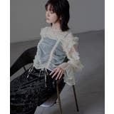 niana ニアナ チュールトップスクラッシュベロアドレス | Fashion Letter | 詳細画像15 