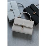 ベージュ | niana ニアナ スクエアラメハンドバッグ | Fashion Letter