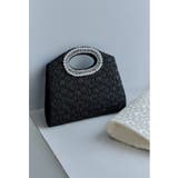 ブラック | niana ニアナ フラワーレースハンドバッグ | Fashion Letter
