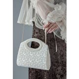 ベージュ | niana ニアナ フラワーレースハンドバッグ | Fashion Letter