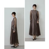 niana ニアナ チュールパイピングAラインドレス | Fashion Letter | 詳細画像3 