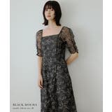 niana ニアナ フラワーウェーブパイピングドレス | Fashion Letter | 詳細画像2 