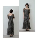 niana ニアナ フラワーウェーブパイピングドレス | Fashion Letter | 詳細画像3 