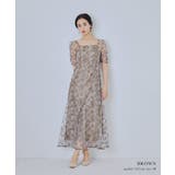 niana ニアナ フラワーウェーブパイピングドレス | Fashion Letter | 詳細画像15 