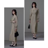 niana ニアナ ビスチェ風ボリュームスリーブシフォンドレス | Fashion Letter | 詳細画像7 