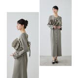 niana ニアナ ラッフルオーガンザドレス | Fashion Letter | 詳細画像4 
