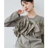 niana ニアナ ラッフルオーガンザドレス | Fashion Letter | 詳細画像6 
