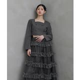 niana ニアナ ティアードチュールスカートジャケットセットアップ | Fashion Letter | 詳細画像3 