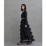 niana ニアナ ティアードチュールスカートジャケットセットアップ | Fashion Letter | 詳細画像15 