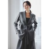 チャコール | niana ニアナ リボンジャケットパンツスーツ | Fashion Letter