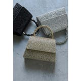 ベージュ | niana ニアナ ラインストーンハンドバッグ | Fashion Letter