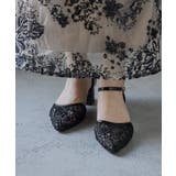 niana ニアナ スパークリングチャンキーヒールパンプス | Fashion Letter | 詳細画像14 