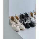 niana ニアナ パールアンクルベルトサテンパンプス | Fashion Letter | 詳細画像2 