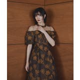 niana ニアナ フラワージャガードフレアドレス | Fashion Letter | 詳細画像3 