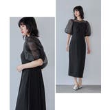 niana ニアナ ラインストーンツイストパフスリーブドレス | Fashion Letter | 詳細画像4 