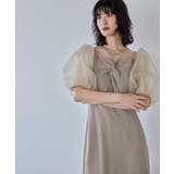 niana ニアナ ラインストーンツイストパフスリーブドレス | Fashion Letter | 詳細画像9 