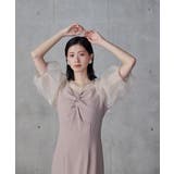 niana ニアナ ラインストーンツイストパフスリーブドレス | Fashion Letter | 詳細画像16 