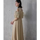 niana ニアナ オフショルフリルフラワー刺繍ドレス | Fashion Letter | 詳細画像6 