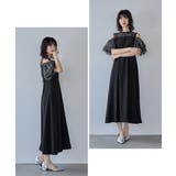 niana ニアナ オフショルフリルフラワー刺繍ドレス | Fashion Letter | 詳細画像10 