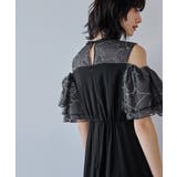 niana ニアナ オフショルフリルフラワー刺繍ドレス | Fashion Letter | 詳細画像11 