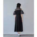 niana ニアナ オフショルフリルフラワー刺繍ドレス | Fashion Letter | 詳細画像12 