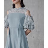 niana ニアナ オフショルフリルフラワー刺繍ドレス | Fashion Letter | 詳細画像14 