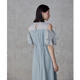 niana ニアナ オフショルフリルフラワー刺繍ドレス | Fashion Letter | 詳細画像16 