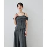 niana ニアナ オフショルペプラムトップスセットアップドレス | Fashion Letter | 詳細画像3 