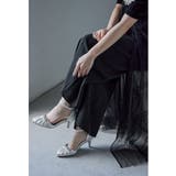 シルバー | niana ニアナ ツイストビジューサテンプリーツパンプス | Fashion Letter