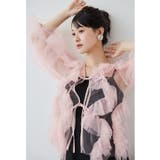 ピンク | niana ニアナ ダブルリボンチュールフリルブラウスセットドレス | Fashion Letter