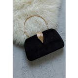 ブラック | niana ニアナ リーフプレートハンドバッグ | Fashion Letter